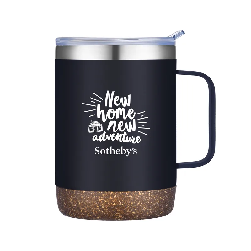 12 oz. Vacuum Mug with Cork Bottom view 2