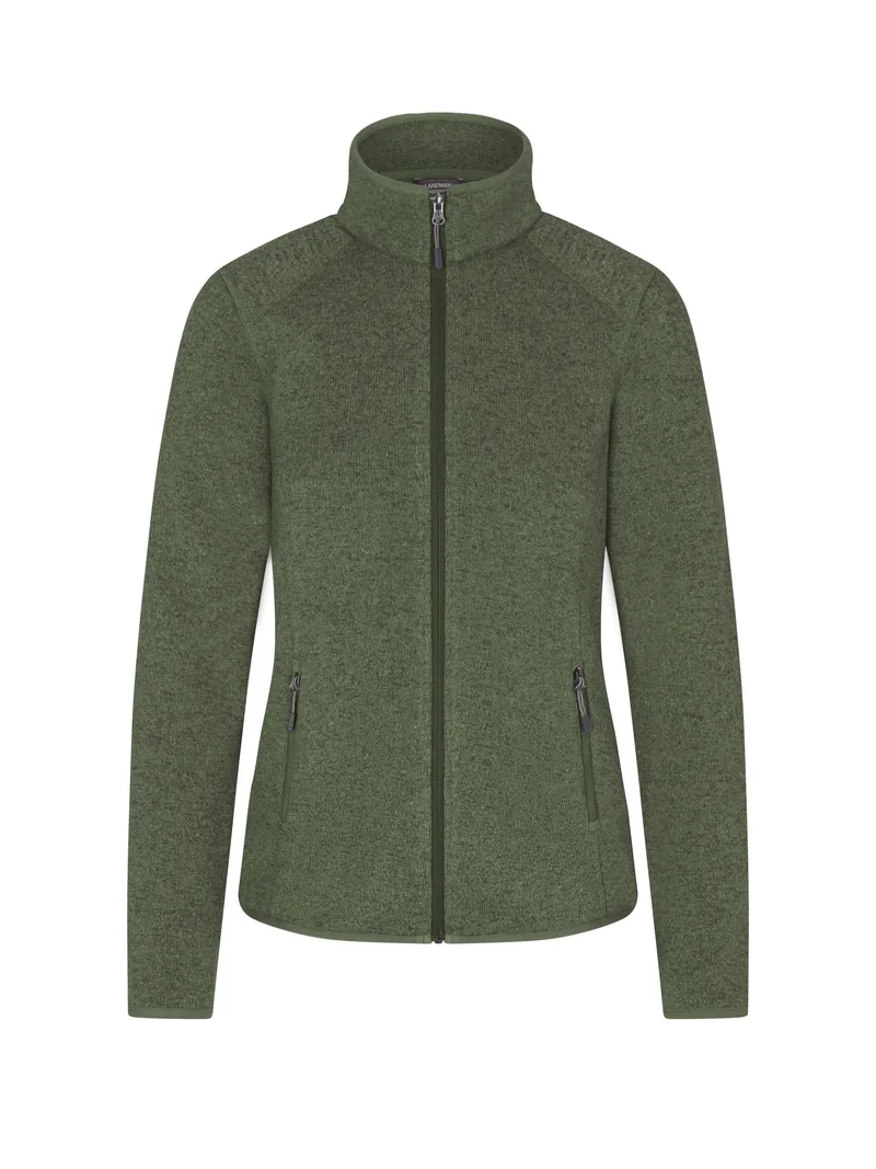 Ladies' Ashton Sweater-Knit Fleece Jacket view 2