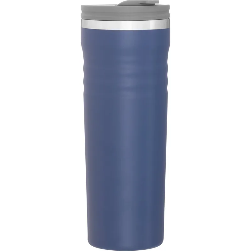 16.9 oz Meridian Travel Tumbler (Matte Navy) view 2