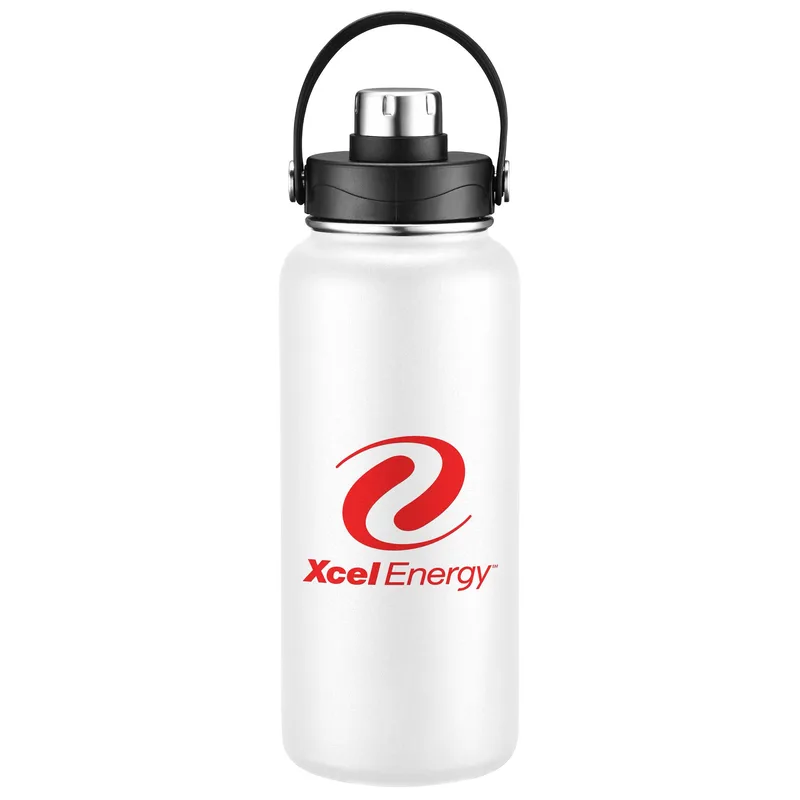 34oz Double-Wall Insulated Stainless Steel Water Bottle with Flip Spout view 3