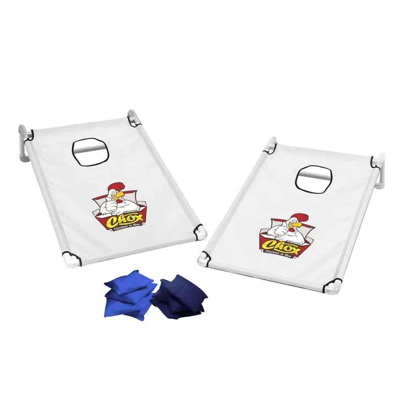 Portable Cornhole, 4 Navy & Royal Bean Bags view 6