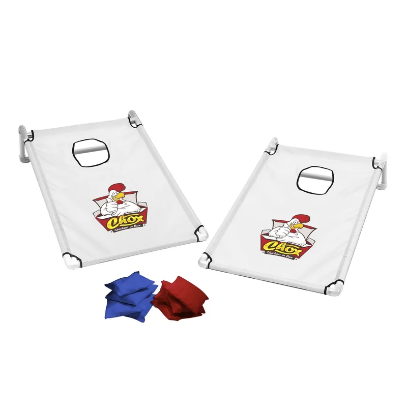 Portable Cornhole, 4 Red & Royal Bean Bags view 6