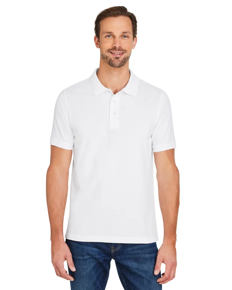 Harriton Men's Valiant Cotton Snag Protect Polo Shirt view 6