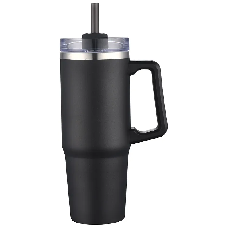 Milo 30 oz Vacuum Insulated Stainless Steel Mug with Straw view 6