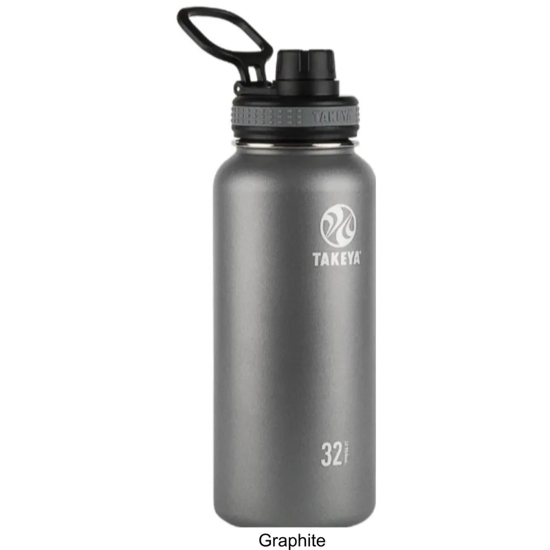 32 oz Takeya® Stainless Steel Insulated Originals Water Bottle w/ Spout Lid view 4