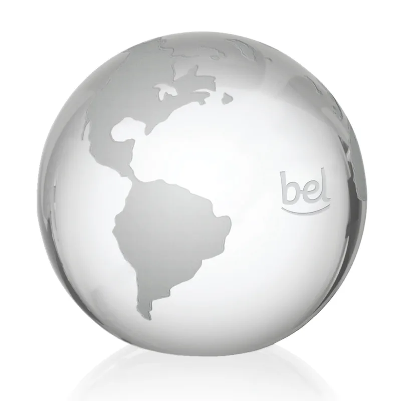 Globe with Frosted Land