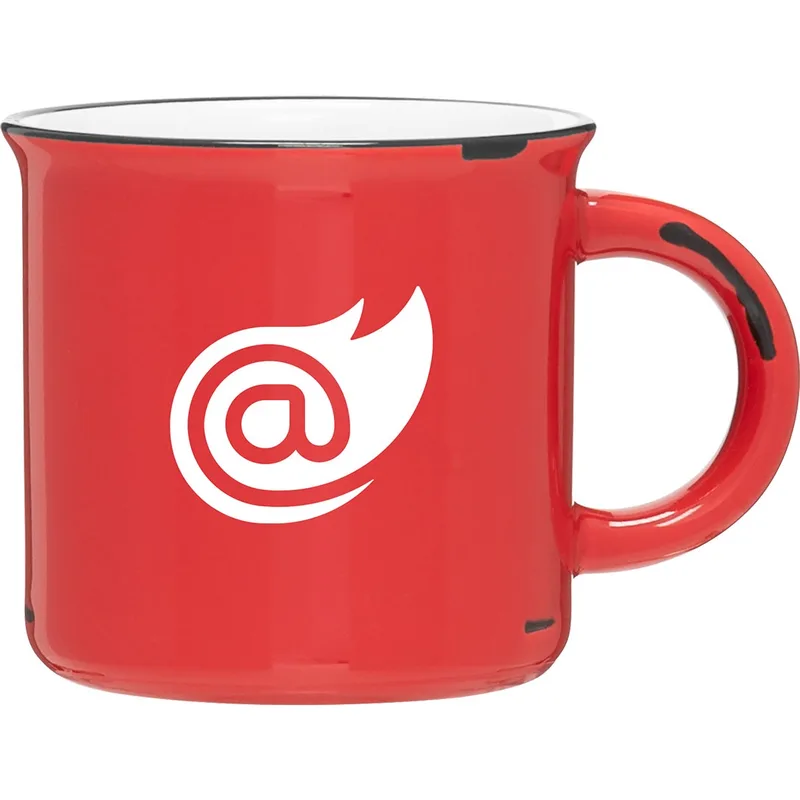 15 oz Ventura Ceramic Mug (Red/White)