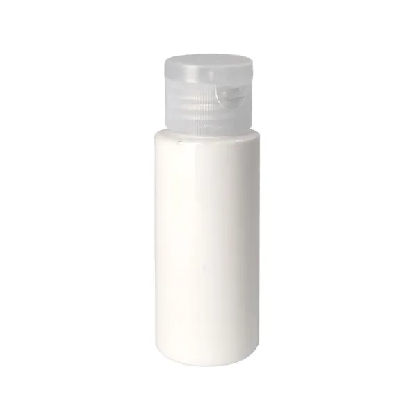 2 oz. SPF 30 Sunscreen in Clear Cylinder Bottle with Clear Flip Top view 3
