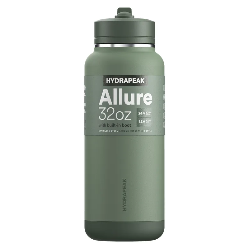 32 oz Hydrapeak® Stainless Steel Insulated Allure Sport Water Bottle w/ Straw Lid view 3