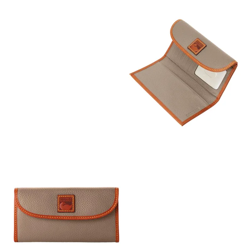 Dooney & Bourke Pebble Grain Continental Clutch - Taupe