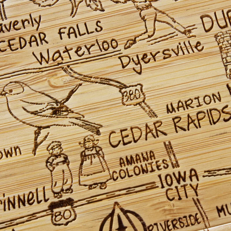 Iowa Puzzle Coaster Set view 4
