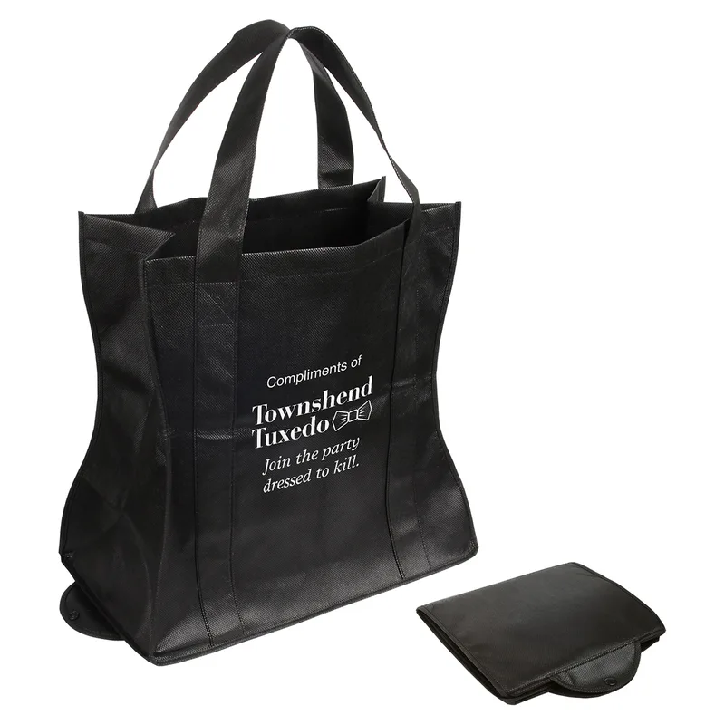 Wave Rider Non-Woven Folding Tote view 3