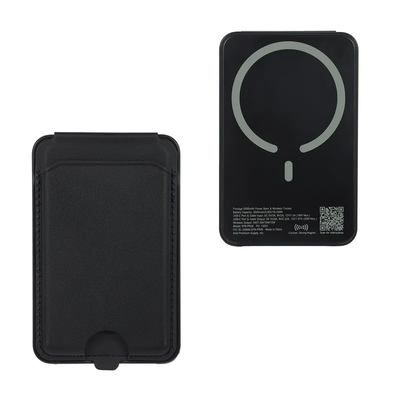 Prestige 5000mAh 20W Magnetic Wireless Power Bank with Card Holder & Find M view 2
