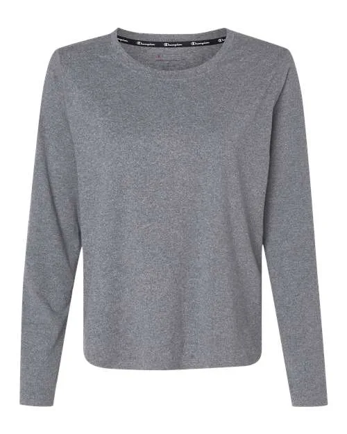 Champion® Women's Sport Soft Touch Long Sleeve T-Shirt view 3