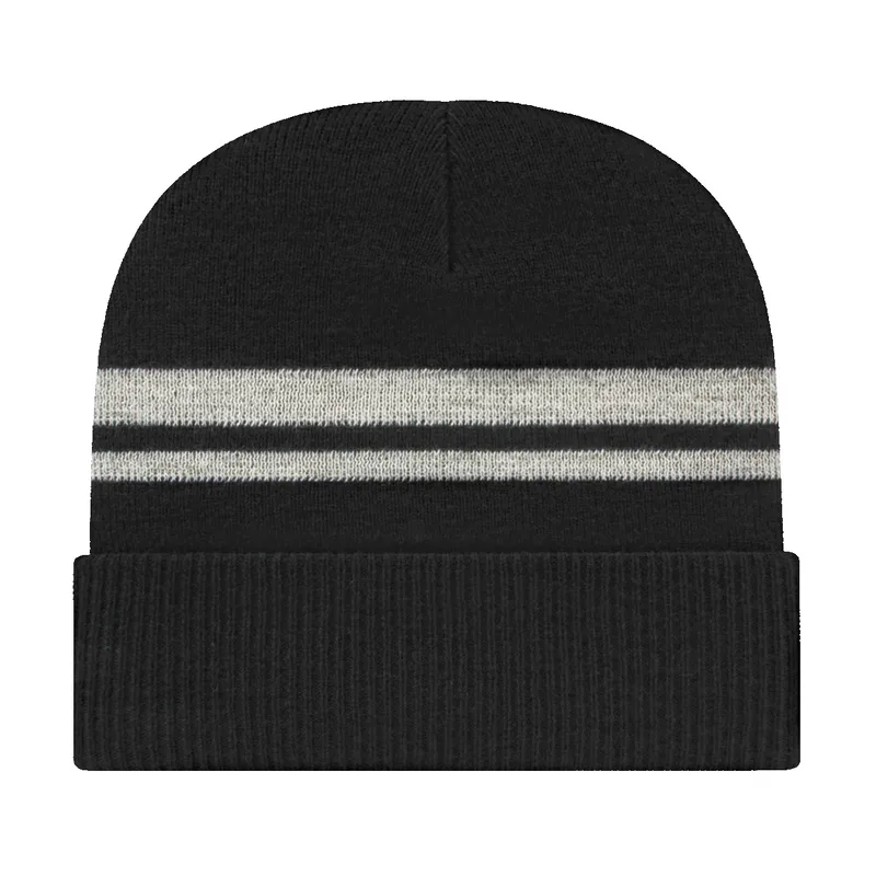 Reflective Knit Cap with Cuff view 3