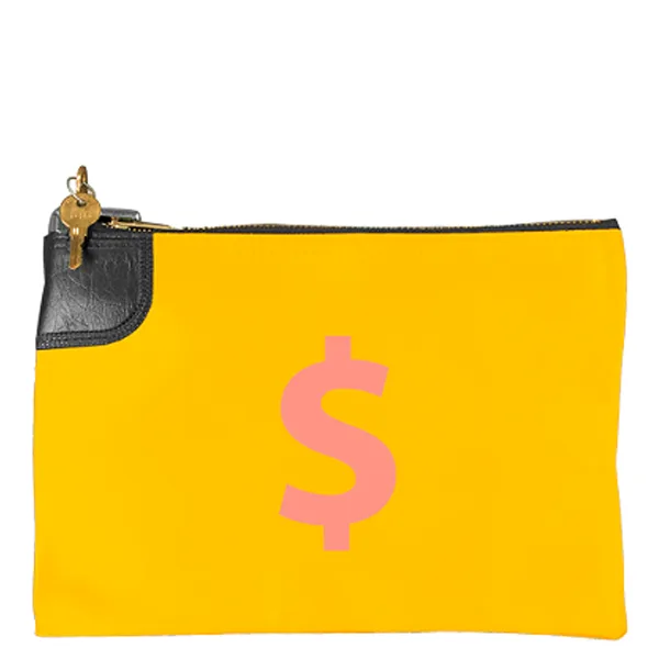 10.5"x7" Laminated Nylon Bank Bag w/Standard Swing Lock