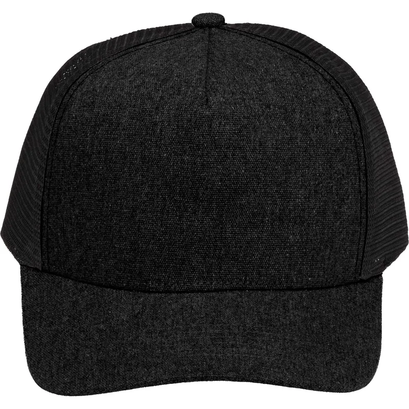 Recycled Cotton Canvas 5 Panel Mesh Back Ballcap view 2