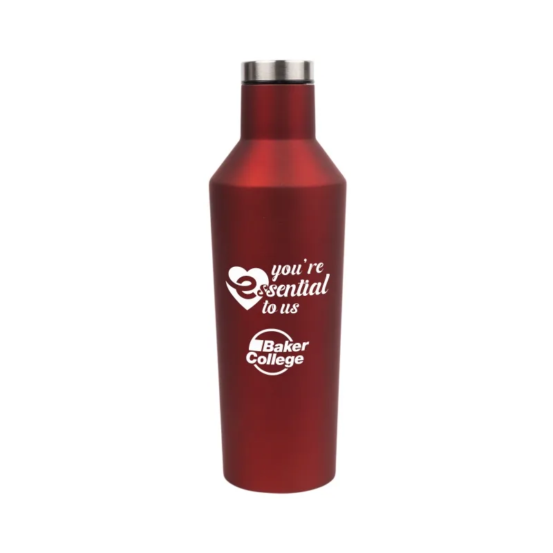 Soccer Vacuum Sealed 17oz Bottle view 2