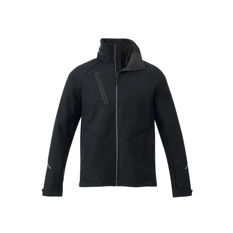Men's PEYTO Waterproof Softshell Jacket with Roll-Away Hood view 2