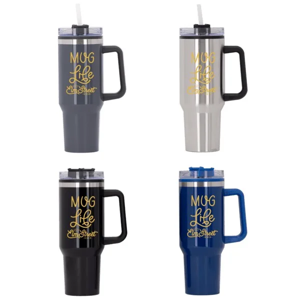 Behemoth 40 oz. Hugo Plastic Interior Stainless Steel Travel Mug view 2