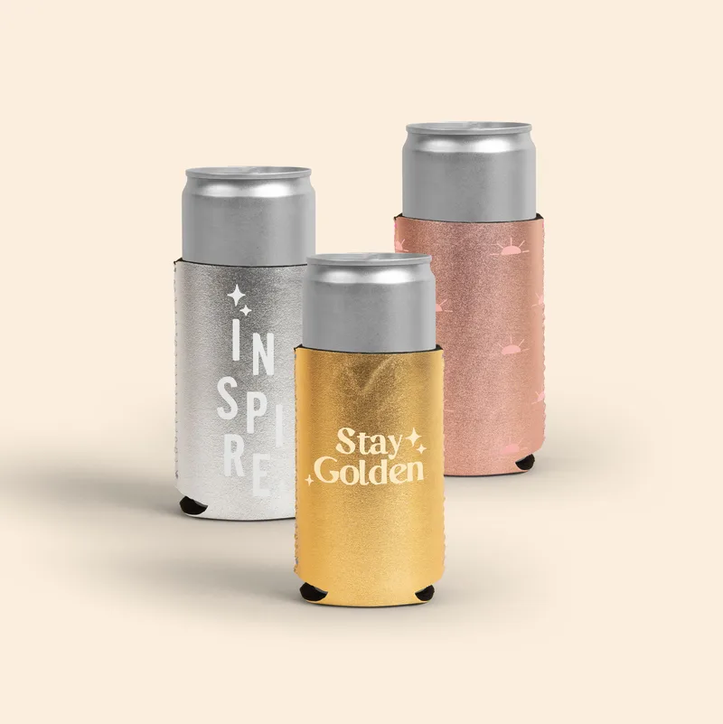 10 Oz. Metallic Neoprene Kolder Kaddy® Beverage Insulator