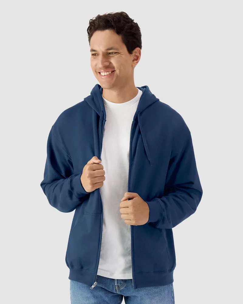 Gildan® Softstyle® Full-Zip Hooded Sweatshirt view 3