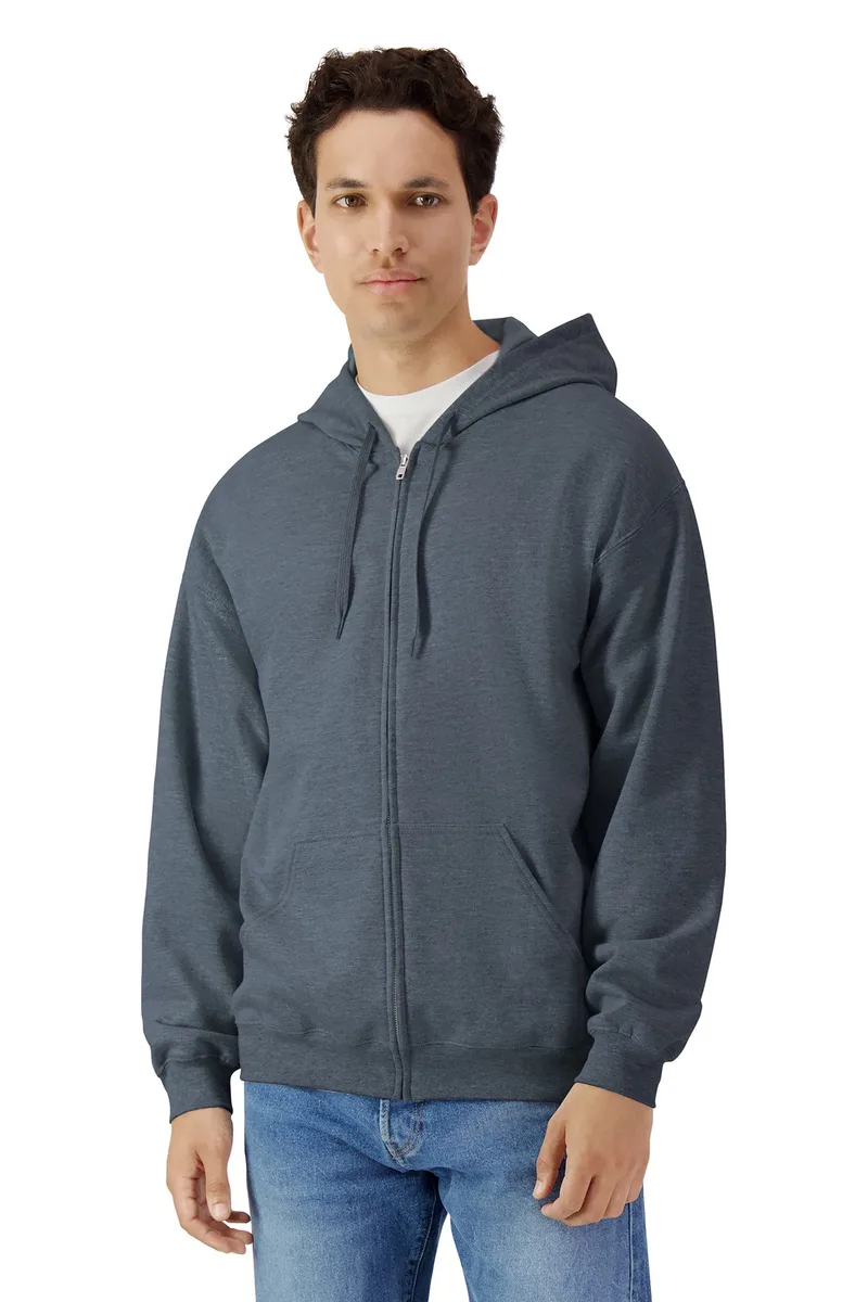 Gildan Softstyle® Midweight Fleece Full-Zip Hooded Sweatshirt view 7