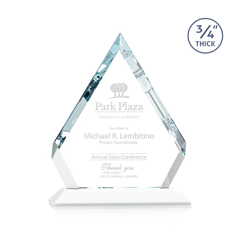 Deep Etch, Standard base, White, 7" x 8.75" x 3"