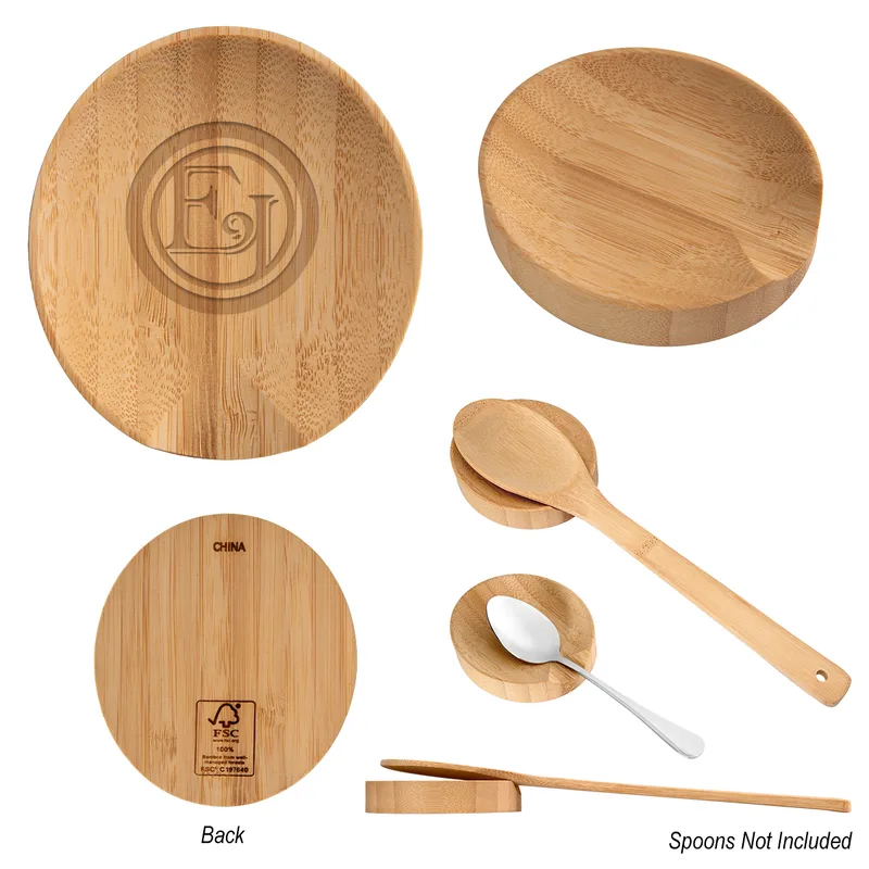 Bamboo Spoon Rest view 2