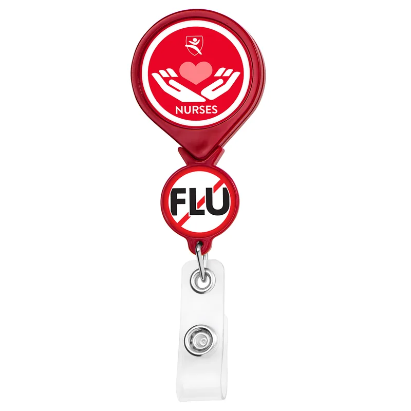 Double Up Round Retractable Badge Reel view 6