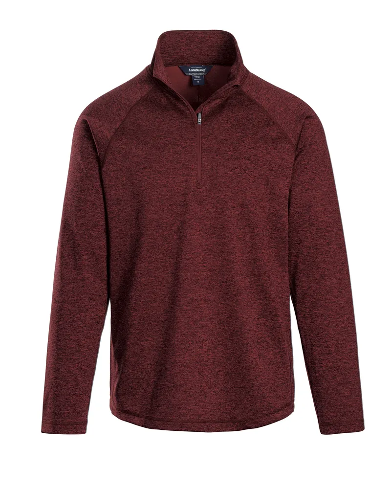 Men's Alpha Heathered 1/4 Zip Pullover view 5