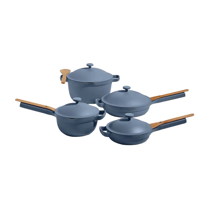 Our Place 13-Piece Ceramic Nonstick Cookware Set - Blue Salt