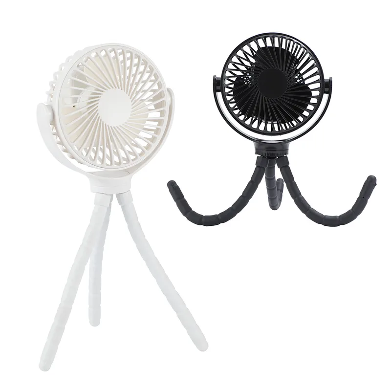Twisty Rechargeable Portable Fan with Bendable Tripod Feet view 2
