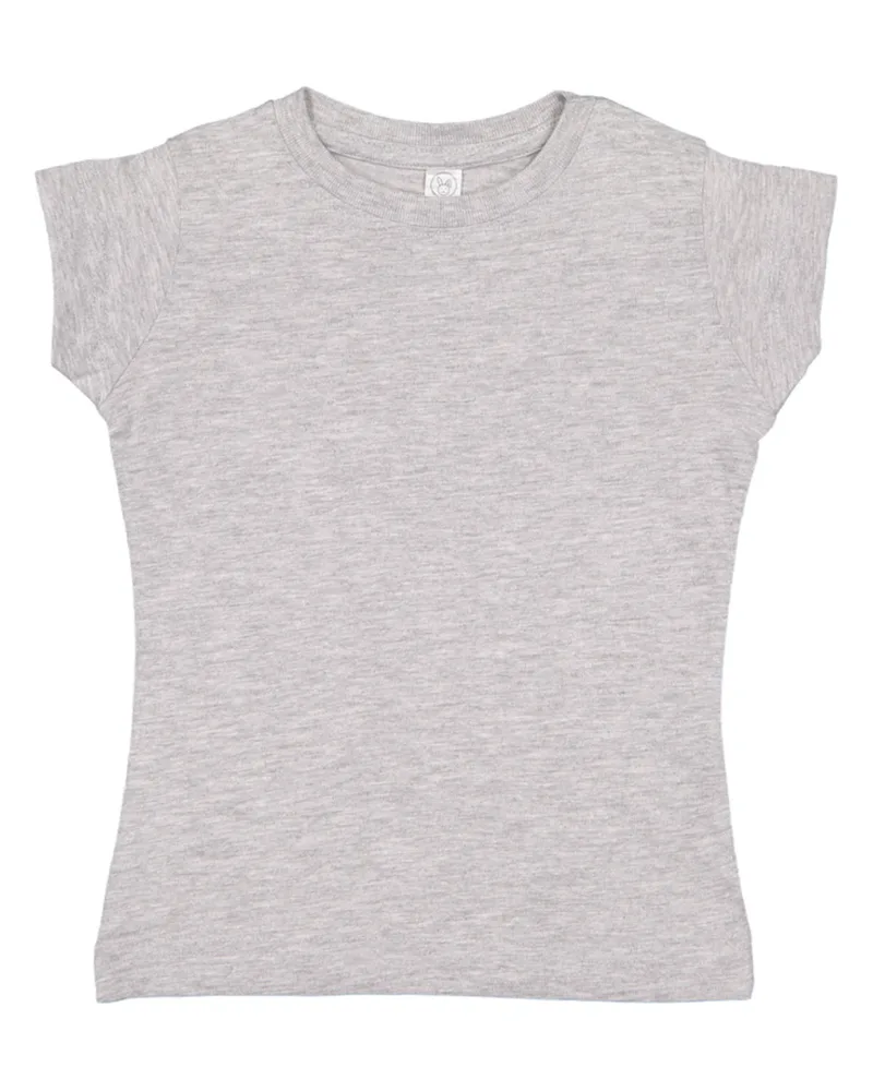 Rabbit Skins Toddler Girls' Fine Jersey T-Shirt view 3