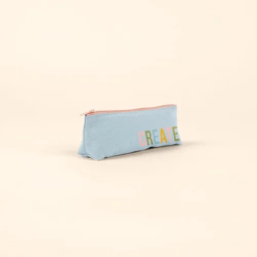 Powder Puff Blue/Peach Pink Logo Angle