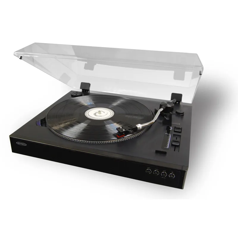 Jensen® Professional 3-Speed Stereo Turntable w/ Speed Adjustment