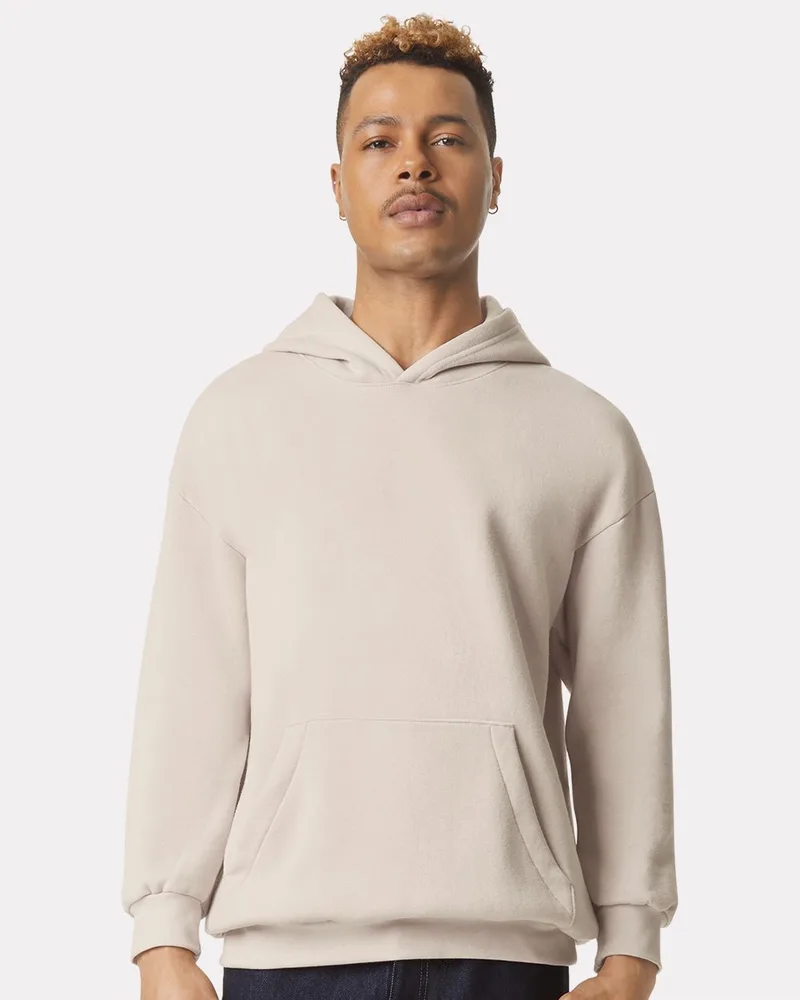 American Apparel® Unisex ReFlex Fleece Pullover Hooded Sweatshirt view 2