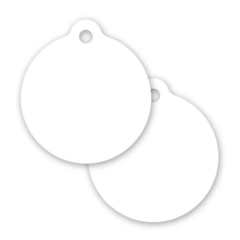 Plastic Circle Keytag view 2
