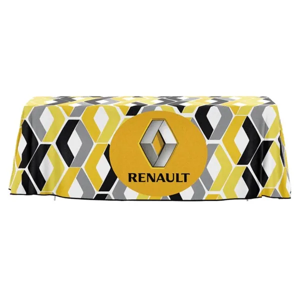 48 Hour Rush 6' Open-Back Full-Color Drape Table Throw view 2
