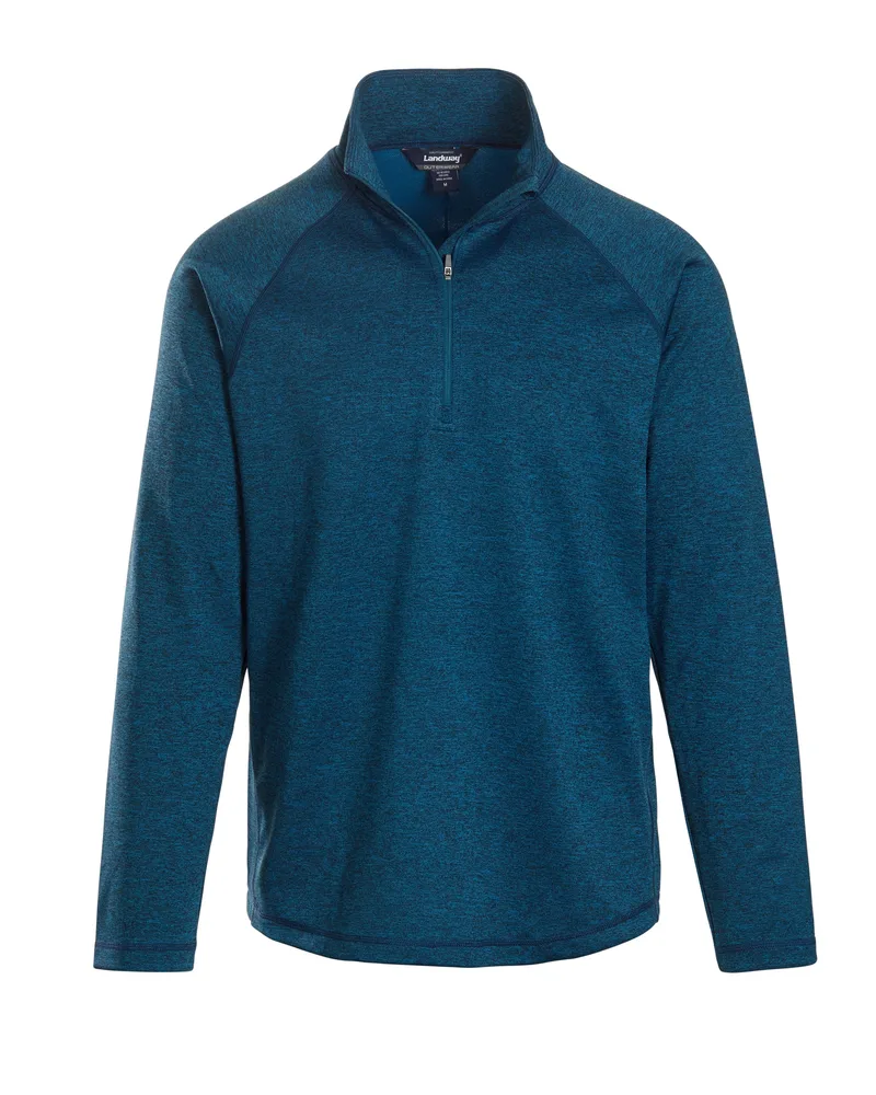 Men's Alpha Heathered 1/4 Zip Pullover view 3
