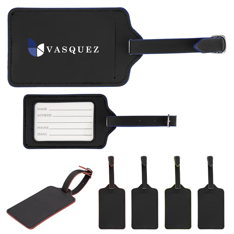 Recycled Leatherette Luggage Tag view 2