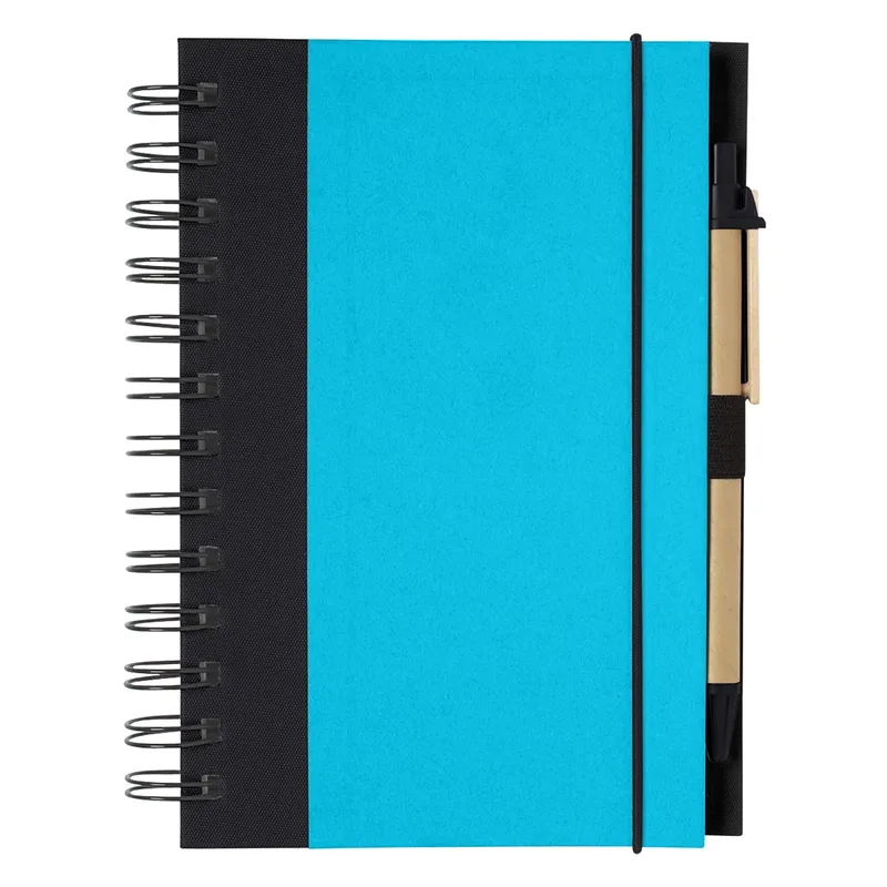 Eco-inspired Spiral Notebook & Pen view 3