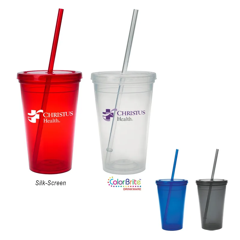 16 Oz. Sunsplash Double Wall Tumbler view 2