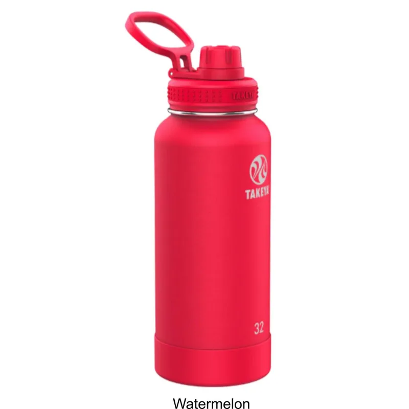 40 oz Takeya® Stainless Steel Insulated Active Water Bottle w/ Spout Lid view 5