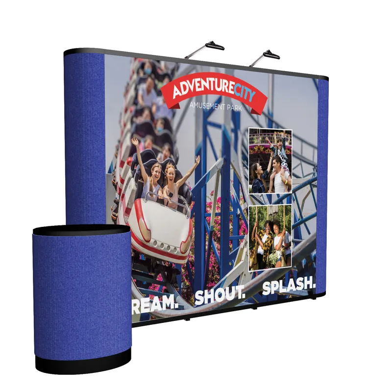 10' Straight Show 'N Rise Floor Kit (Mural w/ Fabric Ends) view 7