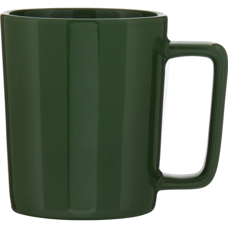 14 oz Madrid Ceramic Mug (Forest Green) view 2
