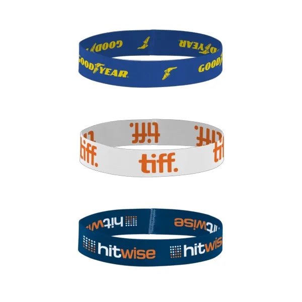 1/2" H x 7" L Dye-Sublimated Stretchy Elastic Bracelet