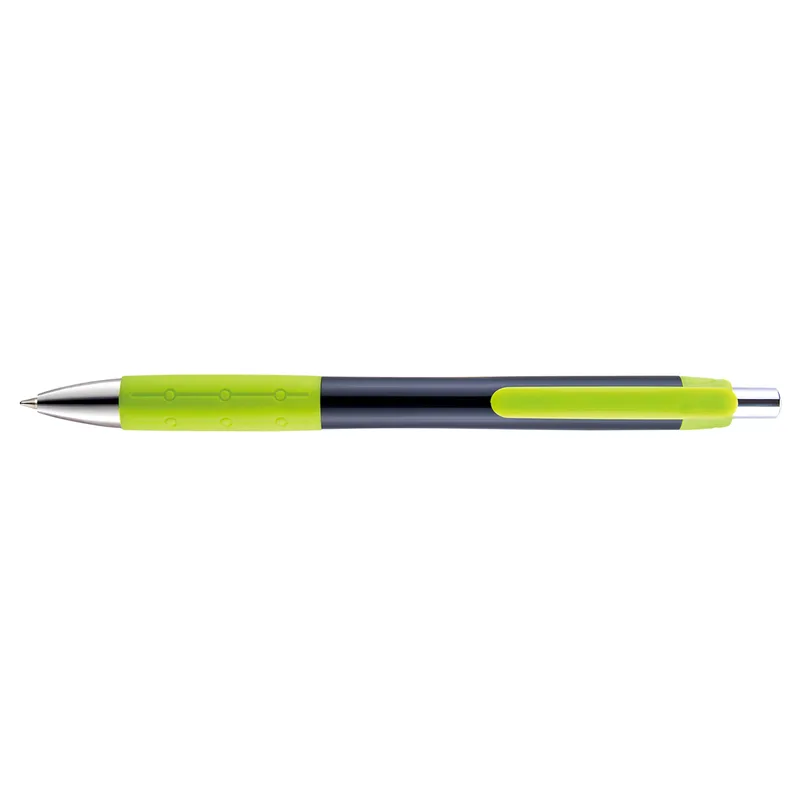 Lime Green/Black/Silver Blank Front View