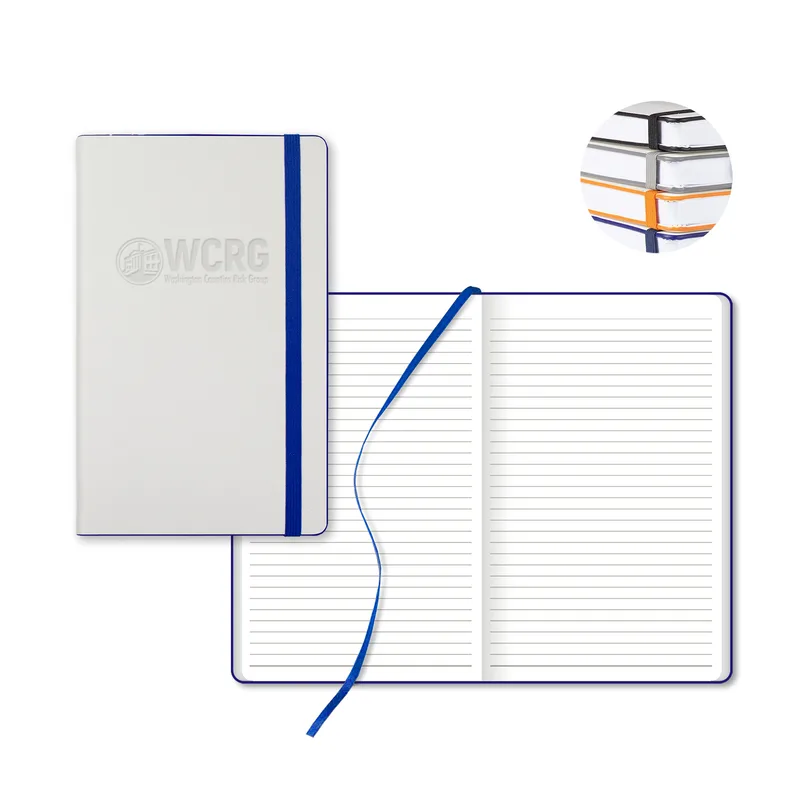Castelli White Laser Medio Lined White Page Journal view 5