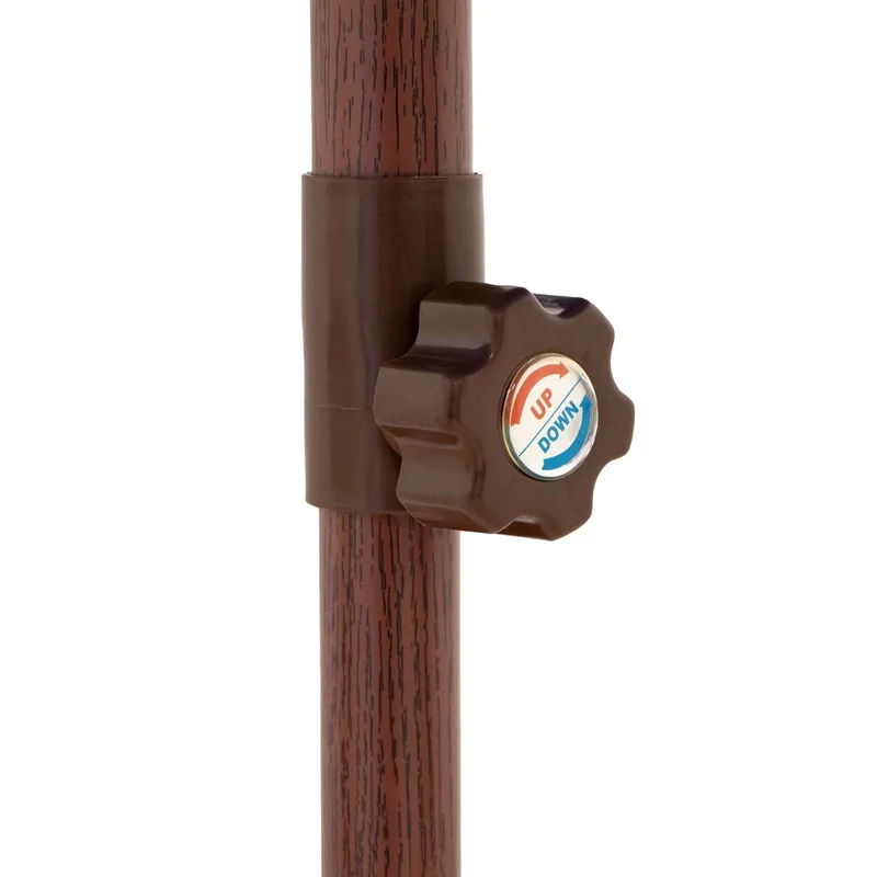 9' Wood Look Tilting Market Umbrella Kit (1 Imprint) view 6